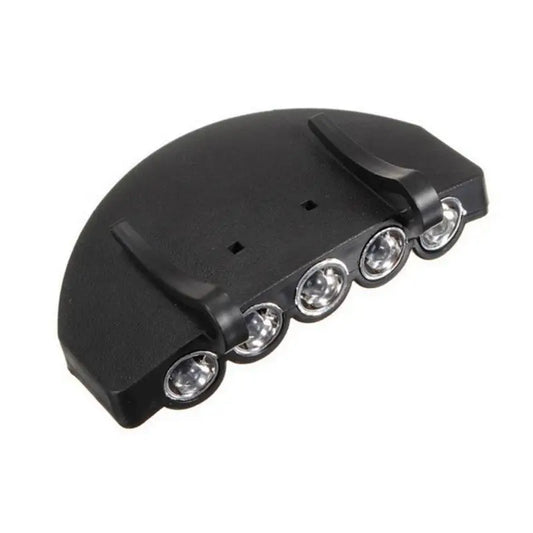 Head Lamps 5 LED Hat Brim Light With Batteries Water Resistant Lightweight Headlamp For Night Fishing Hunting Hiking