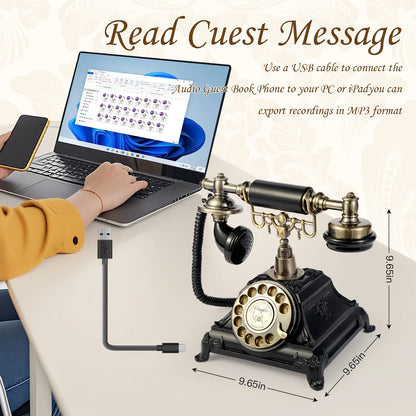 Audio Message Book Birthday Party Voice Retention Commemorative Telephone Blessings Recording Telephone Wedding Guest Book Alter