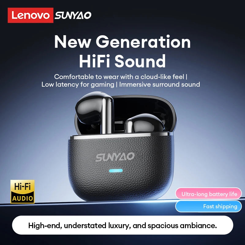 Lenovo LE230 Wireless Earphones Low Latency Stable 6.0 Bluetooth Headphones HiFi Stereo Music HD Call Fashion TWS Earbuds Choice