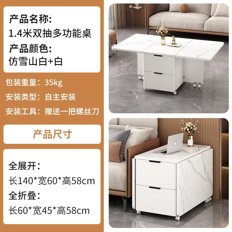 Italian Folding Coffee Table With Storage Removable Modern Neutral Coffee Table Premium Beauty Mesa De Centro Home Furniture