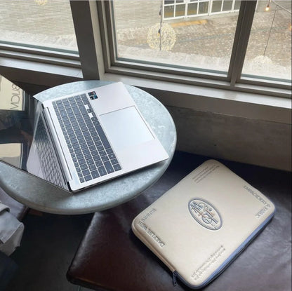 Ins Simple Letter Tablet Bag Computer Case for Ipad Pro 11 12.9 Air4 5 10th Protective Case Macbook Dell Lenovo 14 15.6'' Bag