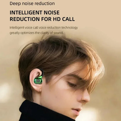 Single Ear Earbuds Call Noise Cancelling Sports Wireless Business Headphones Bluetooth Headset Long Usage Time