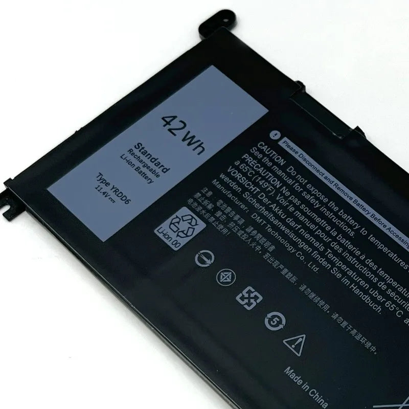 YRDD6 11.4V 3500mAh 42Wh for Dell Inspiron 3400 5488 5493 5593 5584 5590 5580 P90F Laptop Battery