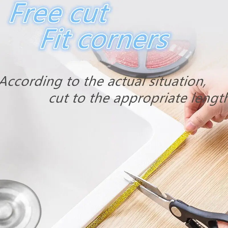 Ceramic Tile Gap Tape Kitchen Bathroom Waterproof Beautiful Seam Self-Adhesive Sticker Wall Floor Gap Line Decorative Strip 6M