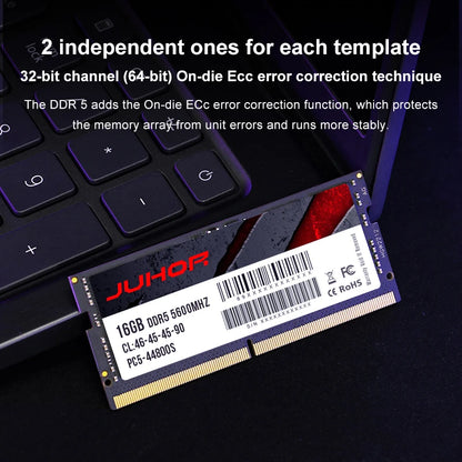 JUHOR Notebook Ram DDR5 16GB 4800MHz 5600MHz Laptop Memory ram
