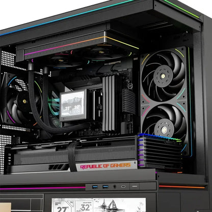 Thermalright 240mm Case Fan TL-UB24 CPU Cooling Fan ARGB 240mm 2 In 1 Fan Design Static Pressure Optimize Fan Reverse