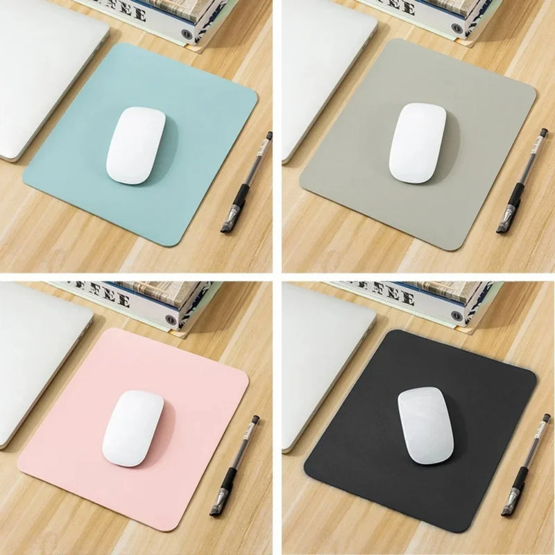 Colorful Fashion Mouse Pad Small PU Mouse Pad Non-Slip Gaming Desktop Leather Mouse Pad Easy To Clean Keyboard Mat For PC Laptop