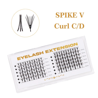 Comic Spire Eyelash Extension Natural Lightweight Cashmere Manga False Eyelash Premade Fans Feather Anime Lashes for Makeup Tool
