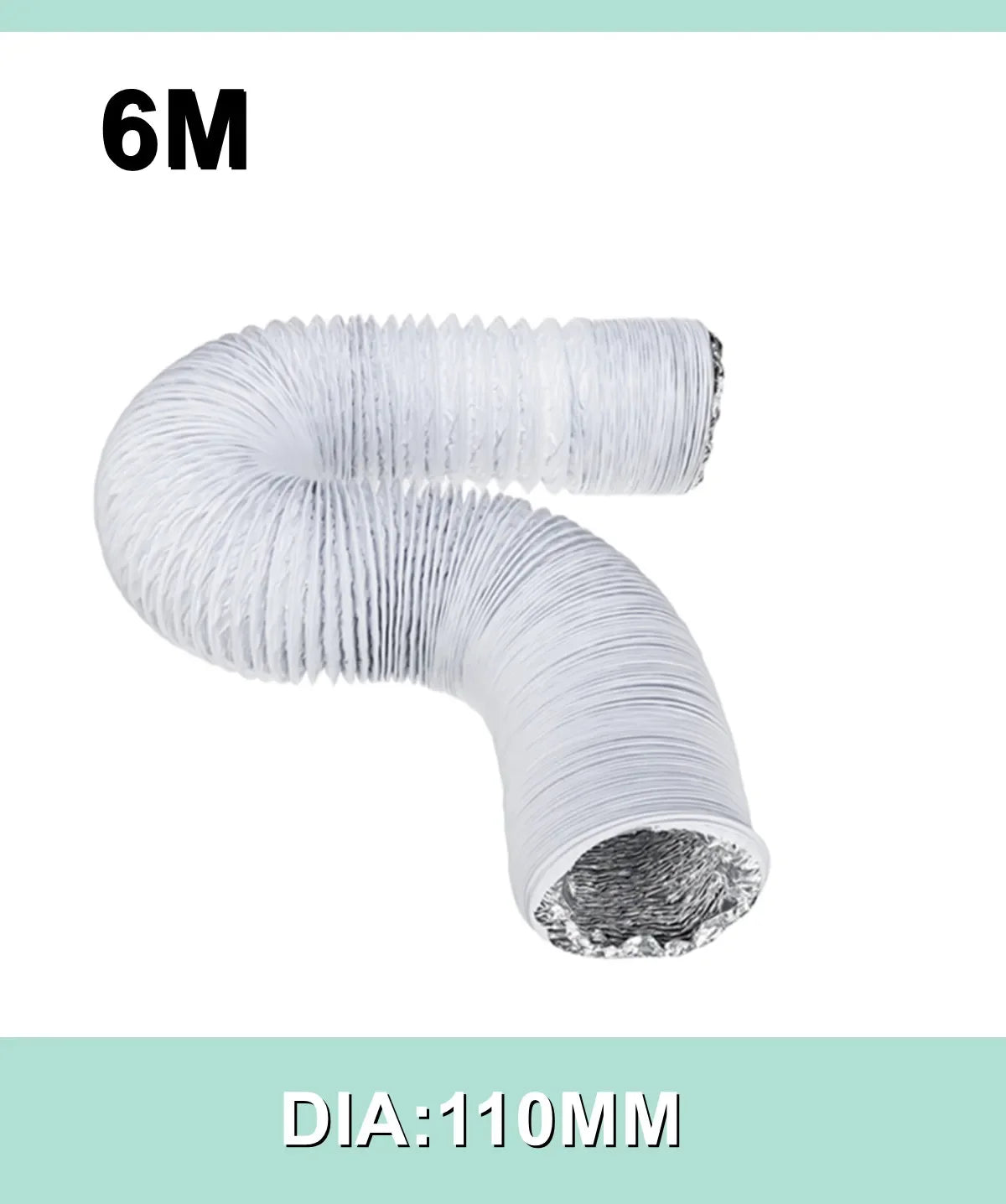 80mm/100mm/110mm/130mm/150mm Portable Air Conditioner Exhaust Vent Pipe Flexible Air Conditioner Exhaust Pipe Vent Hose Outlet