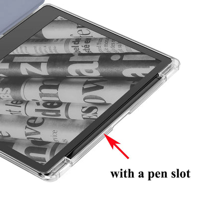 Rotation Acrylic Case For Kindle Scribe 2024 2022 Case 10.2 inch PU Leather Auto Wake Sleep Ebook Cover Funda with Pencil Holder