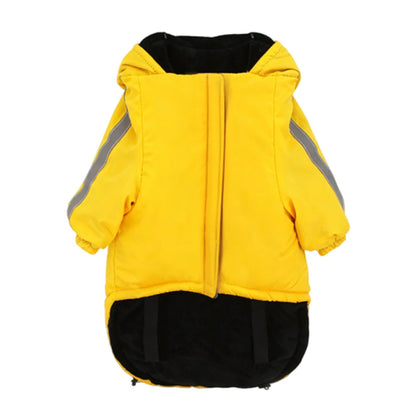 Pet Costume Windproof Fleece Dog Clothes Waterproof Comfortable Winter Pet Apparel Warm Reflective Pet Sweatshirt Autumn Winter