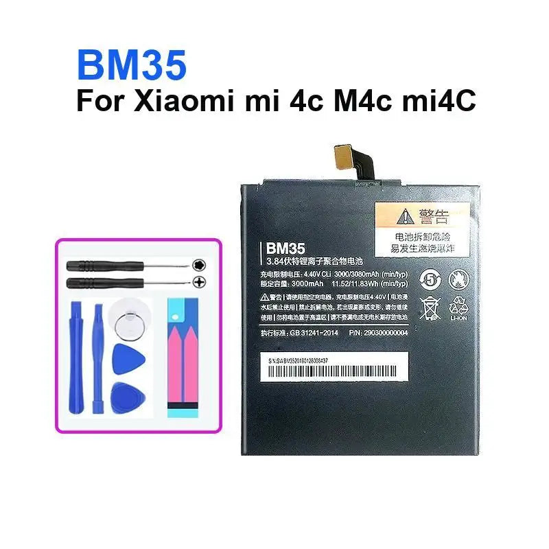 Phone Battery For Xiaomi Mi 4S 5 M5 4C 5C 5X 6 6X 7 8 A2 Redmi Note 5A Prime S2 Pro Y1 Mia1 Lite Batteries + Track NO