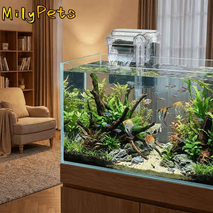 USB Plug Wall-hanging Filter Silent Operation Energy Efficient Fish Tank External Filters Waterfall Filter Circulating System