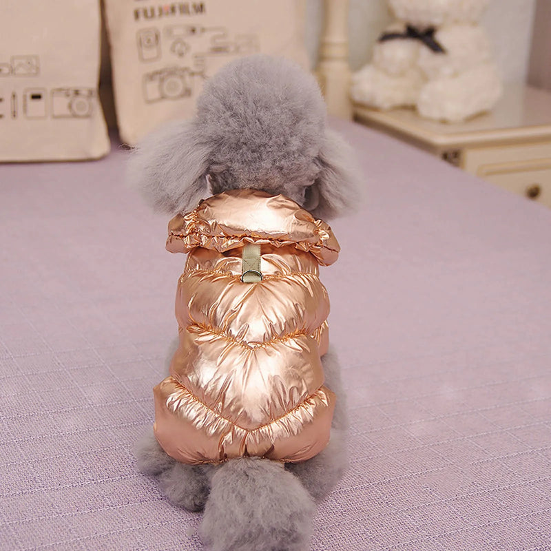 Winter Dog Jacket Pet Clothes Waterproof Four-Legs Padded Jacket Clothing Warm Thicken Cotton Coat Puppy Outfits