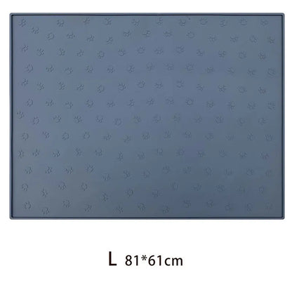Pet Supplies Silicone Pet Mat Floor Mat Non-slip Waterproof Cat and Dog Feeding Mat Placement Mat Splash-proof Cat Litter Mat