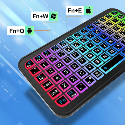 Bluetooth 5.2 Keyboard Ultra-thin Keyboard Wireless Keyboard Silicone Mute Keyboard Mini Keyboard For Windows Android IOS