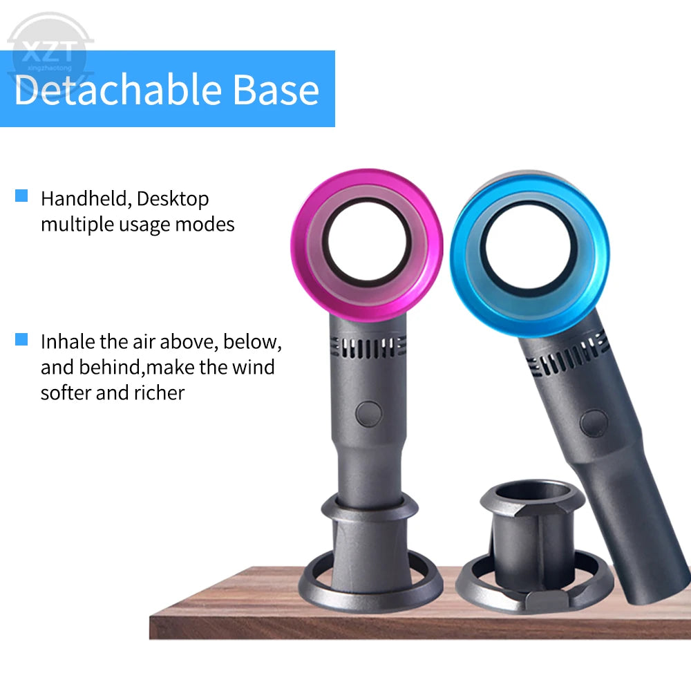 Portable Mini Electric Fan Handheld Fans USB Desk Fan Rechargeable Battery Powered Fan for Home Office Camping and Travel