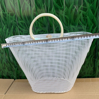 Embroidery Bucket Bag Auxiliary Knitting Sewing Weaving Plastic Mesh Sheet for DIY Accessories Handmade Easy Knit Helper
