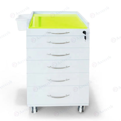 Professional Hospital Equipment Pedestal Cabinet Office Movable Storage Tool Cart 5 Drawers Clinic Mobile Dental Cabinet