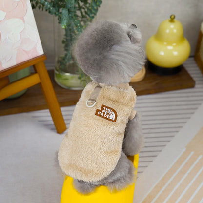 Pet Dog Clothes, Warm and Thickened Pet Clothes in Spring and Winter, Fashionable and Comfortable Dog Vest The Pet Face