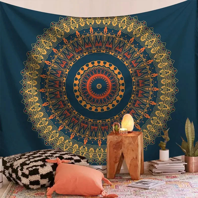 Mandala Bohemian Yoga Mat Beach Towel Shawl Blanket Indian Wall Hanging Tapestry Bohemian Mandala Tapisserie Decoration Mural