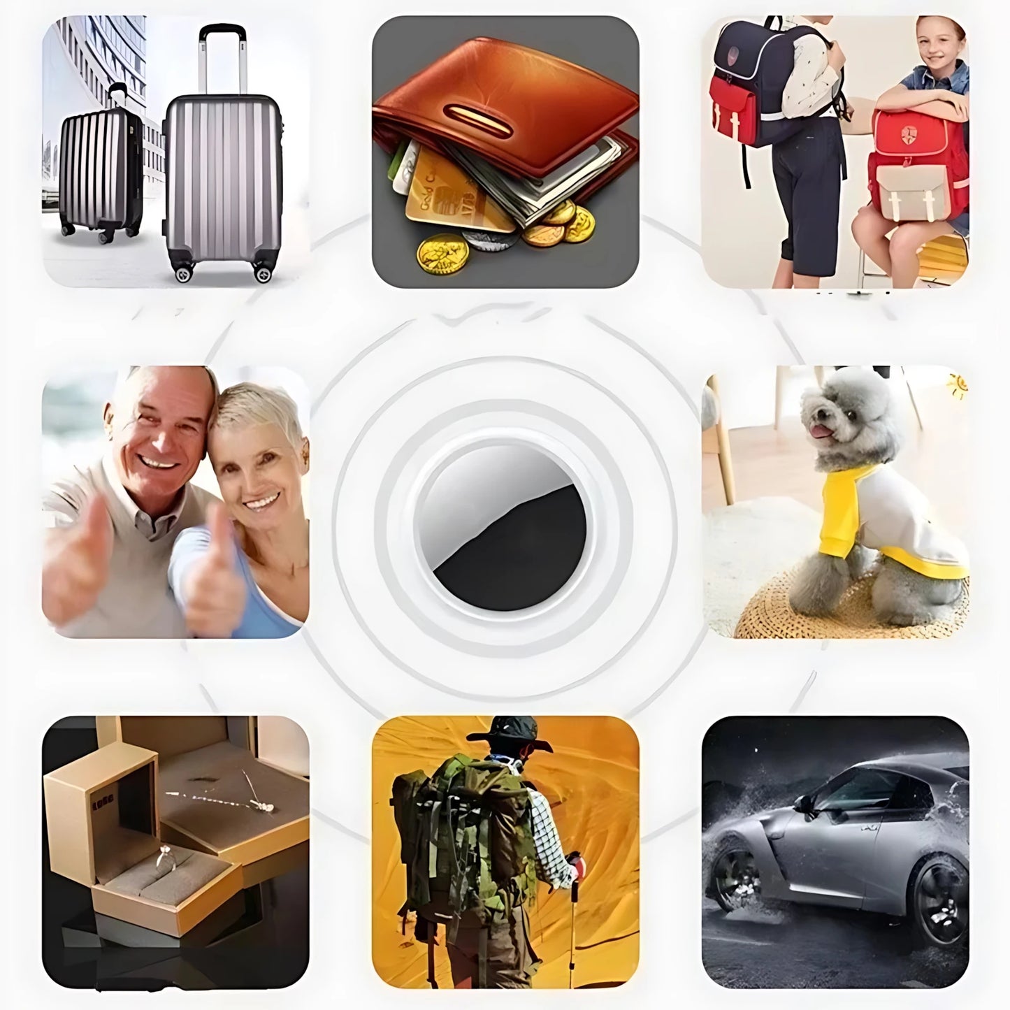 Mini traceur GPS, localisateur GPS, GPS intelligent pour voiture, pour la recherche, retrouveur de clés, traceur pour enfants, traceur pour animaux de compagnie, GPS