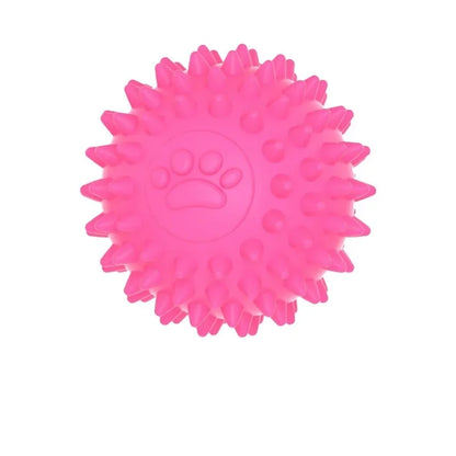 Pet Dog Toy Ball Solid Bite-Resistant Chewing Indestructible Bouncing Ball Dog Rubber Training Interactive Game Teething Ball