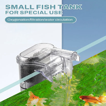 New Suspended Filter For Fish Tanks 5in1 Mini Filters 2.5W 250L/H for Aquariums Below 30cm External Waterfall Filter Pump USB/DC