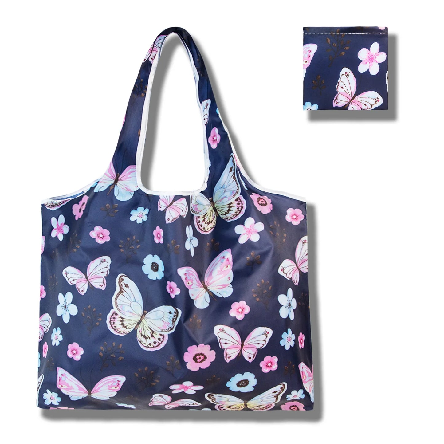 Shopping Bags Fashion Portable Various Prints and Large Capacity Convenient Nylon Easy to Fold Package Travel Essential