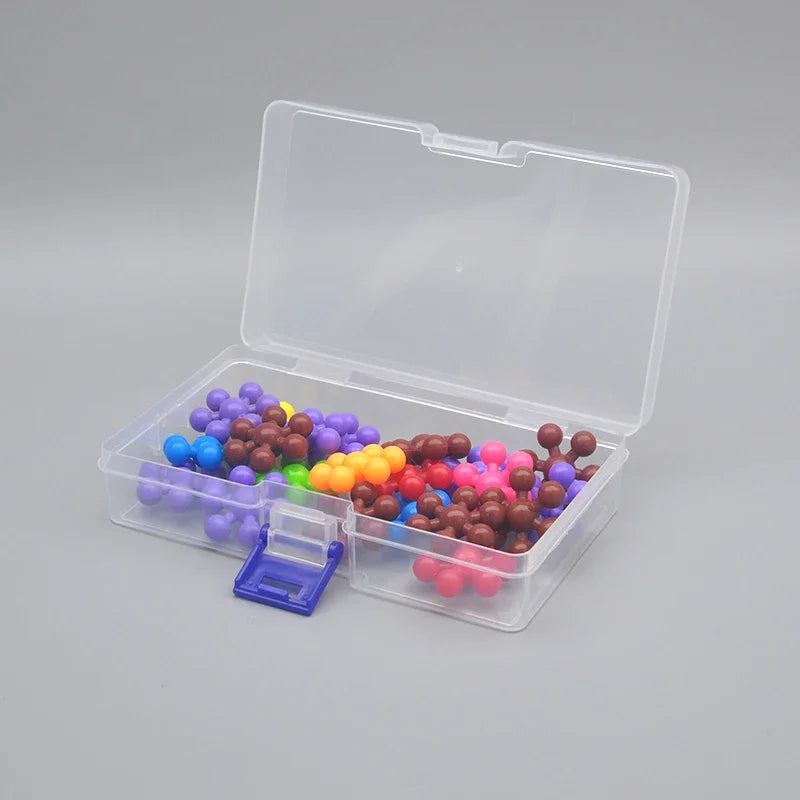 5 transparent plastic storage boxes can accommodate small items, small toys, decorations, small cards, sorted storage, not messy