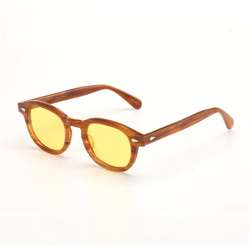 Lemtosh Sunglasses Man Johnny Depp Polarized Sun Glasses Woman Luxury Brand Vintage Acetate Frame Driver's Shade