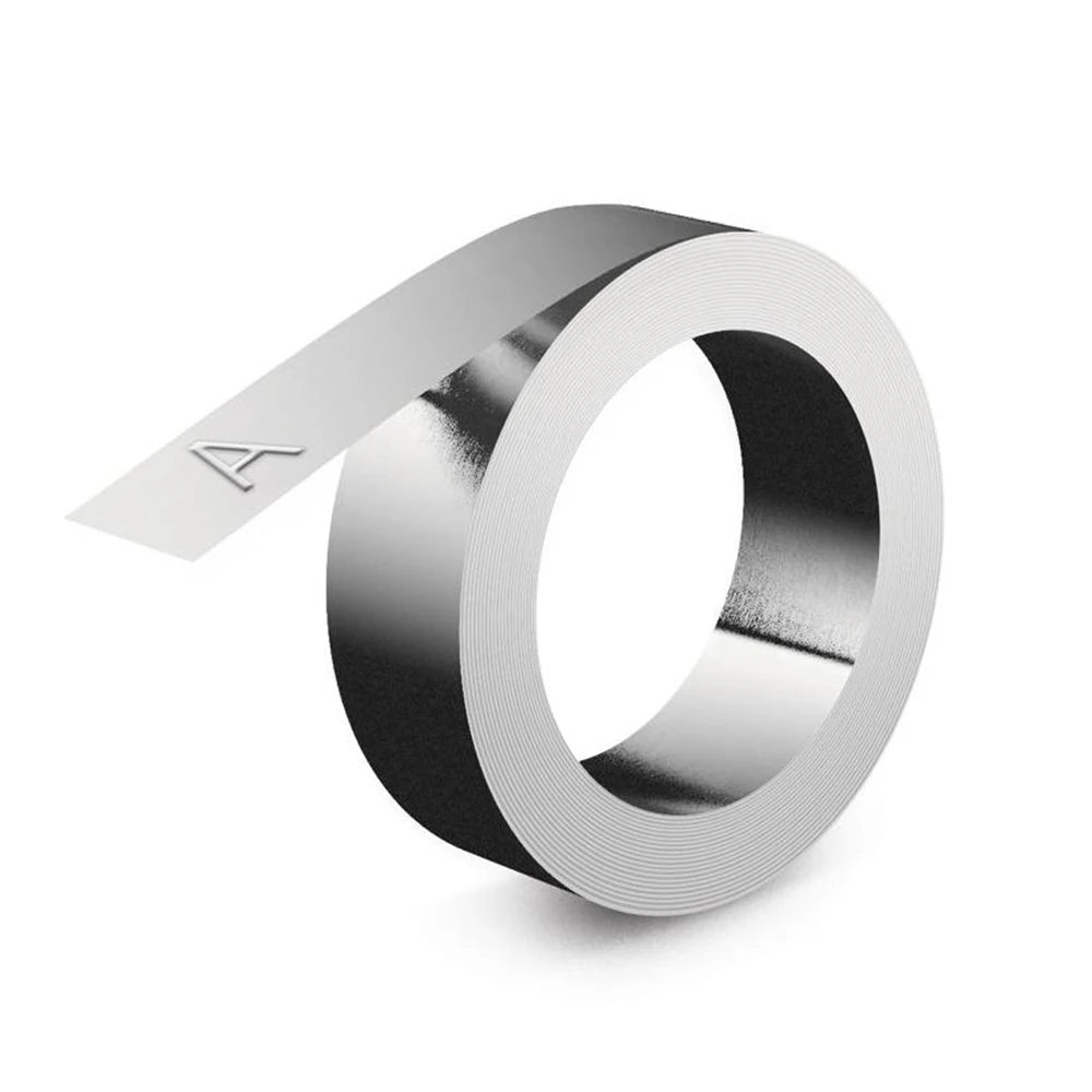 1Roll 12mm 32500 35800 31000 Compatible Dymo Tape Stainless Steel/Aluminum 3D Embossing tape for DYMO Rhino M1011 Metal Embosser