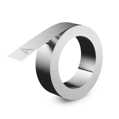 1Roll 12mm 32500 35800 31000 Compatible Dymo Tape Stainless Steel/Aluminum 3D Embossing tape for DYMO Rhino M1011 Metal Embosser