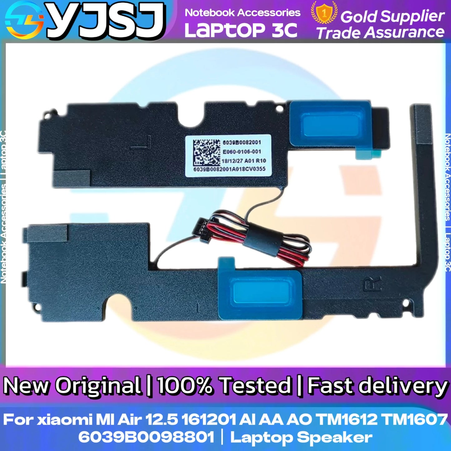 New Original Laptop Notebook Speaker For Xiaomi MI Air 12.5 161201-01 AA AI AL AO R10 TM1612 TM1607 6039B0098801 E060-0445-001