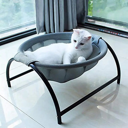 Cat Dog Bed Pet Hammock Bed Free-Standing Cat Sleeping Cat Bed Pet Supplies Whole Wash Detachable Easy Assembly Indoors Outdoors