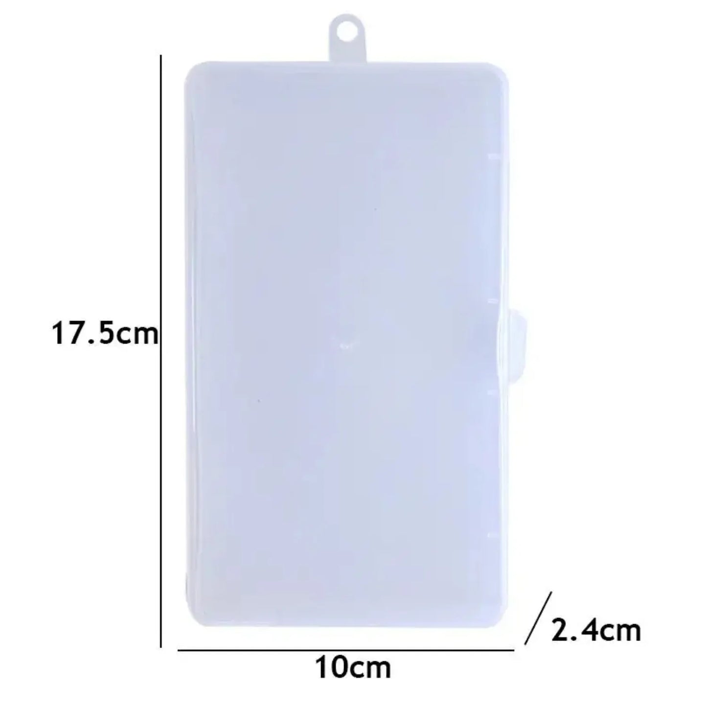 Transparent Plastic Storage Box Organizer Stickers Box Desktop Container Washi Tape Stickers Box Art Tool Case Stationery