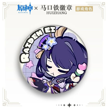 1PC Anime Game Genshin Venti Furina Nahida Pretty Q Version Badges Brooches Men Clothes Scarves Pins Decorations Beautiful Gifts