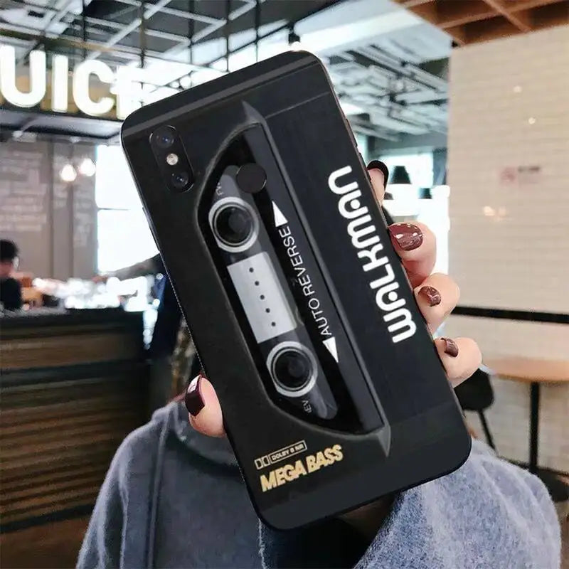 Vintage Cassette Tape Retro Phone Case for Xiaomi mi 5 6 8 9 10 lite pro SE Mix 2s 3 F1 Max2 3