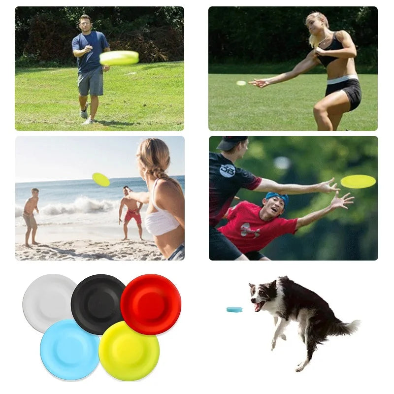 Mini Silicone Flying Saucer Funny Dog Cat Toy Dog Game Flying Discs Resistant Chew Puppy Training Interactive Pet Supplies