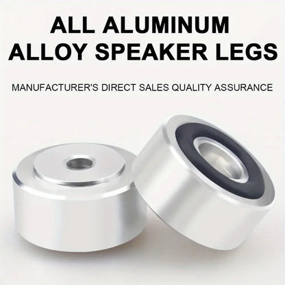 4Pcs Speaker Spikes Stand Feet Pad Aluminum Alloy Speaker Isolation Stand Feet Pad Speaker Feet Pad for Speaker