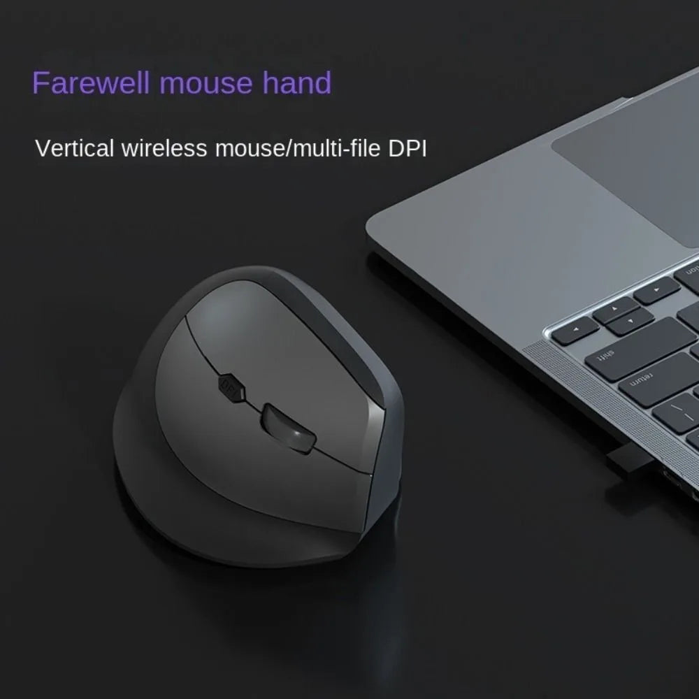 800/1200/1600DPI 2.4G Ergonomic Optical Mouse 6 Mute Buttons Comfortable Gaming Mice ABS Vertical Mouse Gaming Mice Office