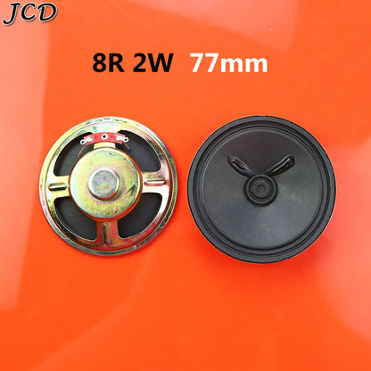 JCD 1Piece 8 ohm 8R 0.5W 1W 2W 3W 5W 0.5 1 2 3 5 watt LoudSpeaker  Diameter 50mm 57mm 66mm 77mm Speaker