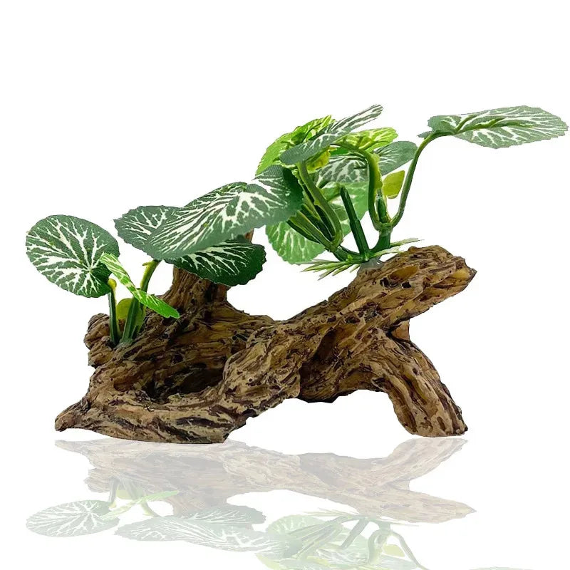 Aquarium Ornaments Simulation Plants Fish Tank Landscaping Decorations Plastic Water Plants Flowers Trees Rocks Accessories