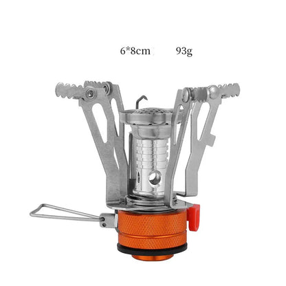 Foldable Ultra-light Alloy Mini Gas Stove Portable Outdoor Cooking Furnace For Camping Hiking Picnic