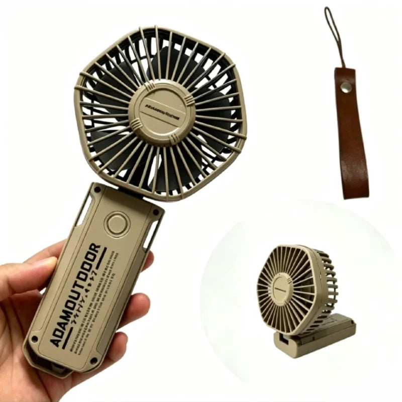 Portable Handheld Fan with Removable Battery,3-Speed Wind,115° Foldable Personal Fan for Travel, Office, Outdoor