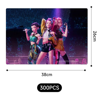 70/300PCS Wooden Jigsaw Puzzle Cool Cyberpunk Anime Family Interactive Game Collectible Gift for Adults Kids Teens Home Decor