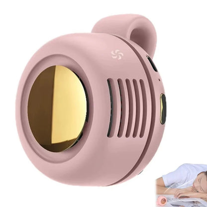Portable Fan Mini Handheld Rechargeable Bladeless Electric Fan Clip Waist Fan Suitable for Outdoor Ventilation Desktop Small Fan