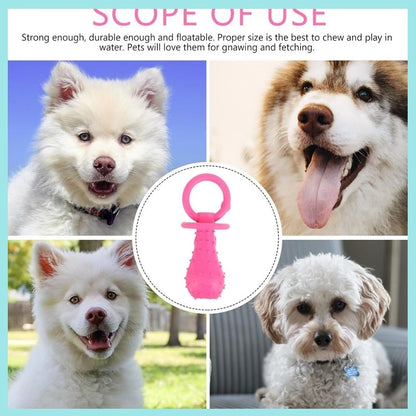 Pet Rubber Pacifier Dog Toy Interactive Rubber Soother Pet Dog Cat Puppy Elasticity Teeth Dog Chew Toys Tooth Cleaning Toy B2