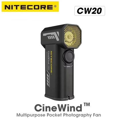Multipurpose Pocket Photography Fan Electric Portable Fan Stepless Wind Blower 100W High Power Brushless Motor