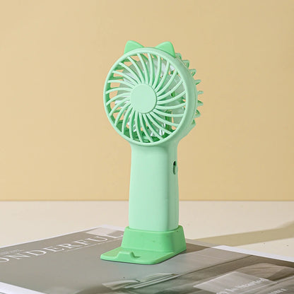 Portable Handheld Fan USB Rechargeable Silent Cooling Fan 3 Speed Adjustable Lightweight Mini Fan for Travel Office Home